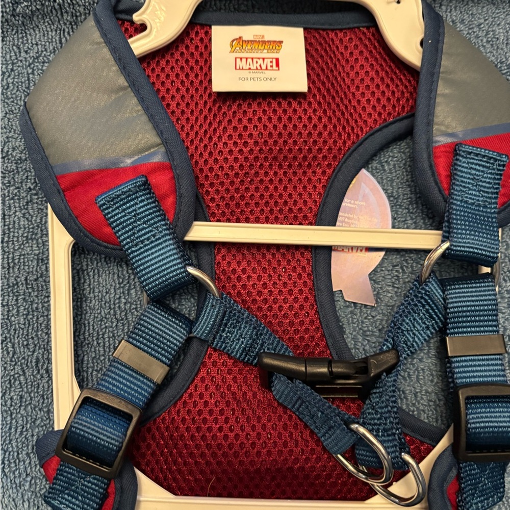 Marvel Red and Blue Dog Harness